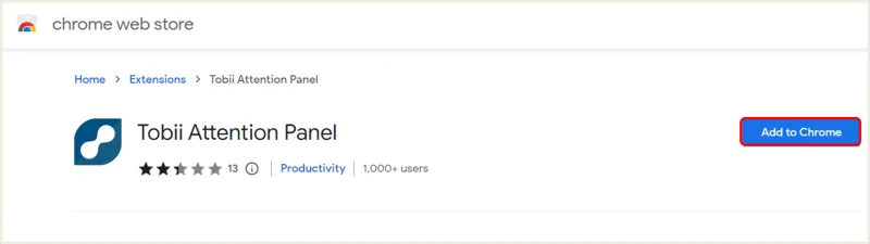 Klicka på den blå knappen ”Lägg till i Chrome”.